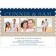 Navy Blissful Love Engagement Invitations Image 5 of 5
